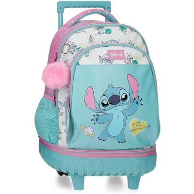 Disney Joumma Stitch Little Destruction Mochila Compact 2 Ruedas Turquesa Verde 32x45x21 cm PVC Disney Joumma Stitch Little Destruction Mochila Compact 2 Ruedas Turquesa Verde 32x45x21 cm PVC