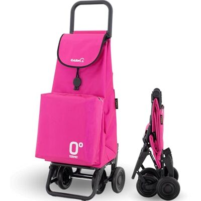 Garmol Carro de la Compra Térmico Plegable 55 Litros Bolsillo Térmico Interior de 11 Litros Carro de la Compra 4 Ruedas Gran Capacidad Abatible Carrito Compra Plegable Color Fucsia Garmol Carro de la Compra Térmico Plegable 55 Litros Bolsillo Térmico Interior de 11 Litros Carro de la Compra 4 Ruedas Gran Capacidad Abatible Carrito Compra Plegable Color Fucsia