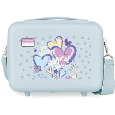 MOVOM Best Wishes Nececer Adaptable Azul 29x21x15 cms Rígido ABS 9,1L 0,8 kgs MOVOM Best Wishes Nececer Adaptable Azul 29x21x15 cms Rígido ABS 9,1L 0,8 kgs