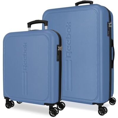 Reebok Valley Juego de Maletas Azul 55/65 cms Rígido ABS 93 L 5,65 kgs Equipaje de Mano Reebok Valley Juego de Maletas Azul 55/65 cms Rígido ABS 93 L 5,65 kgs Equipaje de Mano
