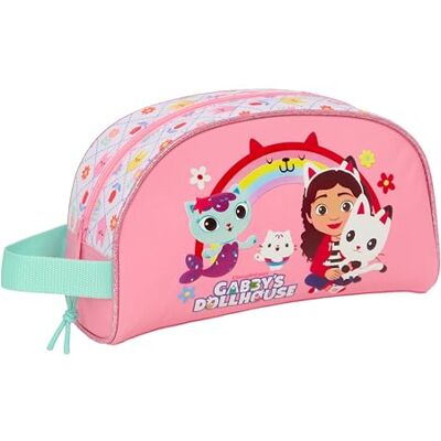 Safta GABBY'S DOLLHOUSE Neceser Grande Niño, Neceser Infantil, Adaptable a Carro, Ideal para Niños de 5 a 14 Años, Cómodo y Versátil, Calidad y Resistencia, 26x16x9 cm Safta GABBY'S DOLLHOUSE Neceser Grande Niño, Neceser Infantil, Adaptable a Carro, Ideal para Niños de 5 a 14 Años, Cómodo y Versátil, Calidad y Resistencia, 26x16x9 cm