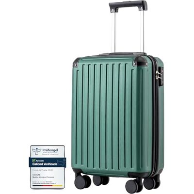 COOLIFE Maleta Cabina 55x35x20 Ryanair EasyJet Equipaje de Mano Rígida ABS PC, Cerradura TSA, 4 ruedas gemelas 360°, ligera, resistente, trolley – para viajes de negocios, escapadas & fines de semana COOLIFE Maleta Cabina 55x35x20 Ryanair EasyJet Equipaje de Mano Rígida ABS PC, Cerradura TSA, 4 ruedas gemelas 360°, ligera, resistente, trolley – para viajes de negocios, escapadas & fines de semana
