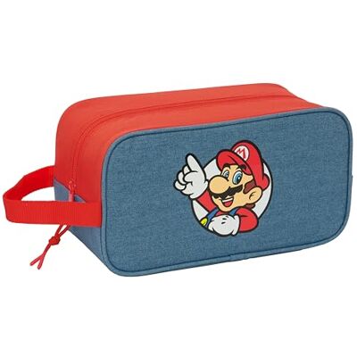 Safta SUPER MARIO Zapatillero Mediano, Multiusos, Portatodo, Deporte, Extraescolares, Fútbol, Cómodo y Versátil, 29x14x15 cm Safta SUPER MARIO Zapatillero Mediano, Multiusos, Portatodo, Deporte, Extraescolares, Fútbol, Cómodo y Versátil, 29x14x15 cm