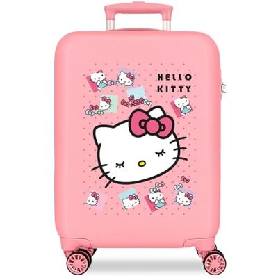 Hello Kitty Sanrio Bows Maleta de Cabina Rosa 38x55x20 cm Rígida ABS Cierre de combinación Lateral 35L 2,5kg 4 Ruedas Dobles Hello Kitty Sanrio Bows Maleta de Cabina Rosa 38x55x20 cm Rígida ABS Cierre de combinación Lateral 35L 2,5kg 4 Ruedas Dobles