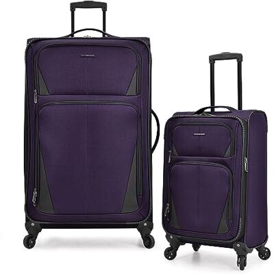 U.S. Traveler Aviron Bay Maleta expandible con Ruedas giratorias, Purple, 2 Piece Luggage, Aviron Bay Maleta expandible con Ruedas giratorias U.S. Traveler Aviron Bay Maleta expandible con Ruedas giratorias, Purple, 2 Piece Luggage, Aviron Bay Maleta expandible con Ruedas giratorias