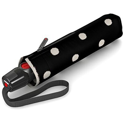 Knirps T.200 Medium Duomatic Paraguas Plegable, 28 cm, Negro (Dot Art Black) Knirps T.200 Medium Duomatic Paraguas Plegable, 28 cm, Negro (Dot Art Black)