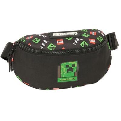Safta Minecraft Riñonera Infantil Niño, Ideal para Jóvenes y Niños de Diferentes Edades, Cómoda y Versátil, Calidad y Resistencia, 23x9x14 cm Safta Minecraft Riñonera Infantil Niño, Ideal para Jóvenes y Niños de Diferentes Edades, Cómoda y Versátil, Calidad y Resistencia, 23x9x14 cm