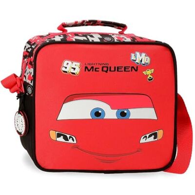 Disney Joumma Cars Mcqueen Red Neceser Adaptable con Bandolera Rojo 23x20x9 cm Poliéster Disney Joumma Cars Mcqueen Red Neceser Adaptable con Bandolera Rojo 23x20x9 cm Poliéster