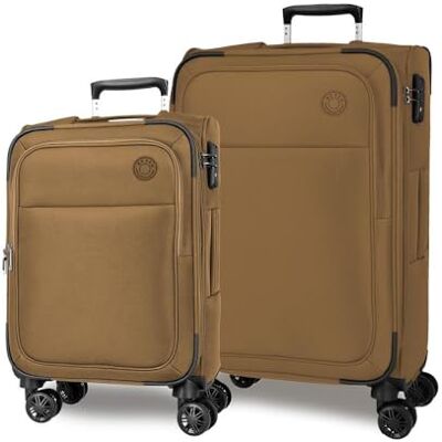 MOVOM Atlanta Juego de Maletas Champagne 42x66x25 cm Blanda Cierre TSA 59L 3,3kg 4 Ruedas Dobles Extensible Equipaje de Mano MOVOM Atlanta Juego de Maletas Champagne 42x66x25 cm Blanda Cierre TSA 59L 3,3kg 4 Ruedas Dobles Extensible Equipaje de Mano