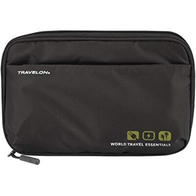 Travelon World Travel Essentials Tech Organizer Organizador de Equipaje, Black, One Size, World Travel Essentials Organizador tecnológico Travelon World Travel Essentials Tech Organizer Organizador de Equipaje, Black, One Size, World Travel Essentials Organizador tecnológico