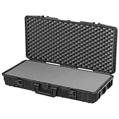 MAX Cases MA800HDS.079 Negro Maleta hermética con Espuma pre-Cortada a cubetas de Alta Densidad Dimensiones internas 800 x 370 x 140 mm MAX Cases MA800HDS.079 Negro Maleta hermética con Espuma pre-Cortada a cubetas de Alta Densidad Dimensiones internas 800 x 370 x 140 mm