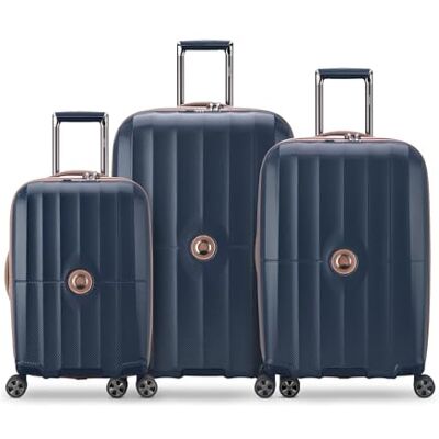 DELSEY Paris St. Tropez Hardside Equipaje expandible con Ruedas giratorias, Navy, Checked-Medium 24 Inch, St. Tropez Hardside Equipaje expandible con Ruedas giratorias DELSEY Paris St. Tropez Hardside Equipaje expandible con Ruedas giratorias, Navy, Checked-Medium 24 Inch, St. Tropez Hardside Equipaje expandible con Ruedas giratorias