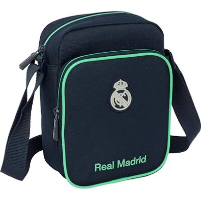 Safta REAL MADRID 2ª EQUIPACIÓN 25/26 Bandolera con Bolsillo Exterior, Maletín Portatodo, Bandolera, Cómoda y Versátil, Calidad y Resistencia, 16x6x22 cm Safta REAL MADRID 2ª EQUIPACIÓN 25/26 Bandolera con Bolsillo Exterior, Maletín Portatodo, Bandolera, Cómoda y Versátil, Calidad y Resistencia, 16x6x22 cm