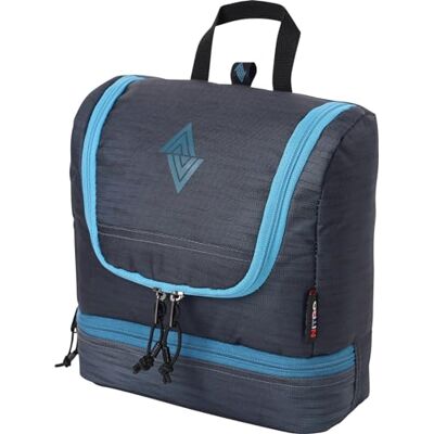NITRO Travel Kit Bolsa de Aseo con Compartimento Inferior para Colgar, con Muchos Compartimentos de Almacenamiento, 25 x 24 x 11 cm, Color Gris, Multicolor, Kit de Viaje NITRO Travel Kit Bolsa de Aseo con Compartimento Inferior para Colgar, con Muchos Compartimentos de Almacenamiento, 25 x 24 x 11 cm, Color Gris, Multicolor, Kit de Viaje