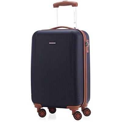HAUPTSTADTKOFFER Wannsee Equipaje de mano, Maleta cabina, Maleta De Mano, Trolley, 4 ruedas, ABS extremista Ligero, TSA, 58 cm, 37 litros, Azul oscuro HAUPTSTADTKOFFER Wannsee Equipaje de mano, Maleta cabina, Maleta De Mano, Trolley, 4 ruedas, ABS extremista Ligero, TSA, 58 cm, 37 litros, Azul oscuro