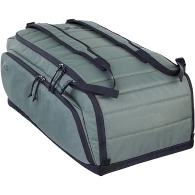 EVOC Gear Bag 55 Travel Bag (Bolsa de Viaje Impermeable con función de Mochila, Gran Compartimento para Zapatos con Abertura Trasera, Bolsa para Bicicleta con separadores Variables), Dark Olive EVOC Gear Bag 55 Travel Bag (Bolsa de Viaje Impermeable con función de Mochila, Gran Compartimento para Zapatos con Abertura Trasera, Bolsa para Bicicleta con separadores Variables), Dark Olive
