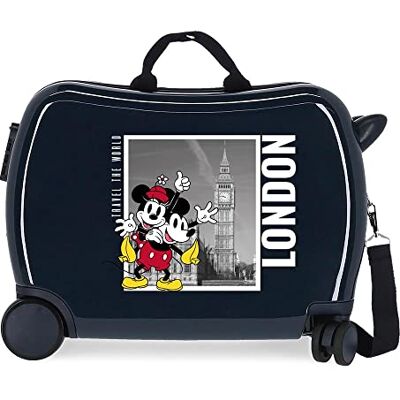Disney Mickey y Minnie Travel The World London Maleta Infantil Azul 50x39x20 cms Rígida ABS Cierre de combinación Lateral 34L 1 Disney Mickey y Minnie Travel The World London Maleta Infantil Azul 50x39x20 cms Rígida ABS Cierre de combinación Lateral 34L 1
