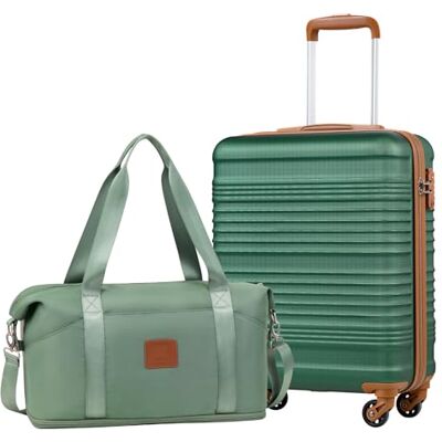 COOLIFE EasyJet Maleta Cabina 55x40x20cm+Bolsa 40x25(36) x20 Equipaje Mano Rígida ABS+PC, 4 ruedas dobles 360°, TSA, resistente–Ideal para priority boarding, máximo volumen, viajes largos & city break COOLIFE EasyJet Maleta Cabina 55x40x20cm+Bolsa 40x25(36) x20 Equipaje Mano Rígida ABS+PC, 4 ruedas dobles 360°, TSA, resistente–Ideal para priority boarding, máximo volumen, viajes largos & city break