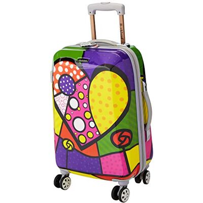 Rockland Luggage Princess Bolsa de Mano de policarbonato de 50,8 cm, Corazón., Carry-On 20-Inch, Vision Hardside Maleta con Ruedas giratorias Rockland Luggage Princess Bolsa de Mano de policarbonato de 50,8 cm, Corazón., Carry-On 20-Inch, Vision Hardside Maleta con Ruedas giratorias