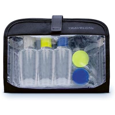 Travelon Bolsa de 1 Cuarto de galón con Botellas de plástico, Negro -, Talla única, Bolsa húmeda/Seca de 1 Cuarto de galón con Botellas de plástico Travelon Bolsa de 1 Cuarto de galón con Botellas de plástico, Negro -, Talla única, Bolsa húmeda/Seca de 1 Cuarto de galón con Botellas de plástico