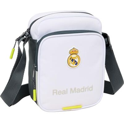Safta REAL MADRID EQUIPACIÓN 25/26 Bandolera con Bolsillo Exterior, Maletín Portatodo, Bandolera, Cómoda y Versátil, Calidad y Resistencia, 16x6x22 cm Safta REAL MADRID EQUIPACIÓN 25/26 Bandolera con Bolsillo Exterior, Maletín Portatodo, Bandolera, Cómoda y Versátil, Calidad y Resistencia, 16x6x22 cm