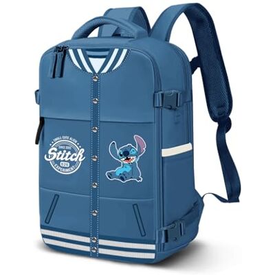 Disney Lilo y Stitch Varsity-Mochila Mercury 2.0 Viaje Cabina Avión 40x20x25cm, Azul, Capacidad 20 L Disney Lilo y Stitch Varsity-Mochila Mercury 2.0 Viaje Cabina Avión 40x20x25cm, Azul, Capacidad 20 L