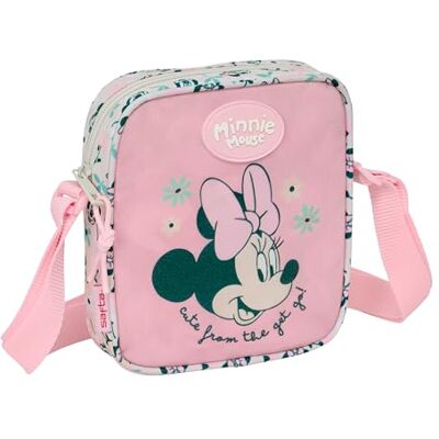 Safta MINNIE MOUSE MINTY Bandolera Pequeña, Bandolera Infantil, Bolso Niño, Ideal para Niños de 5 a 14 Años, Cómoda y Versátil, Calidad y Resistencia, 16x4x18 cm Safta MINNIE MOUSE MINTY Bandolera Pequeña, Bandolera Infantil, Bolso Niño, Ideal para Niños de 5 a 14 Años, Cómoda y Versátil, Calidad y Resistencia, 16x4x18 cm