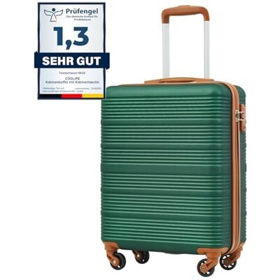 COOLIFE Maleta Cabina 55x40x20 para Easyjet, Trolley Cabina Ligera Equipaje de Mano para Viajes Cortos y Viajes de Negocios, Material ABS+PC, Candado TSA, 4 Ruedas de 360°, Mango Telescópico COOLIFE Maleta Cabina 55x40x20 para Easyjet, Trolley Cabina Ligera Equipaje de Mano para Viajes Cortos y Viajes de Negocios, Material ABS+PC, Candado TSA, 4 Ruedas de 360°, Mango Telescópico
