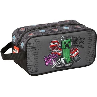 Safta Minecraft Graffiti Zapatillero Mediano, Multiusos, Portatodo, Deporte, Extraescolares, Fútbol, Cómodo y Versátil, 29x14x15 cm Safta Minecraft Graffiti Zapatillero Mediano, Multiusos, Portatodo, Deporte, Extraescolares, Fútbol, Cómodo y Versátil, 29x14x15 cm