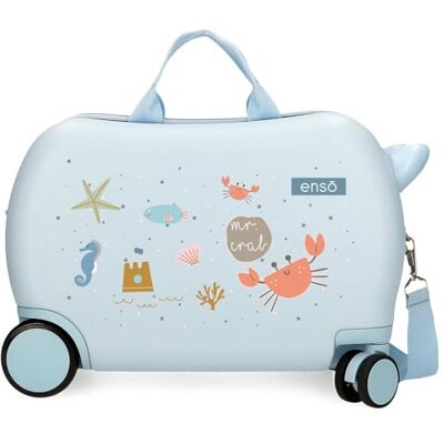 Enso Mr Crab Maleta Infantil, Azul, 2 Ruedas Enso Mr Crab Maleta Infantil, Azul, 2 Ruedas