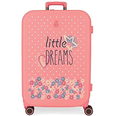 Enso Little Dreams Maleta Mediana, Rosa, Rígida, 4 Ruedas Dobles Enso Little Dreams Maleta Mediana, Rosa, Rígida, 4 Ruedas Dobles