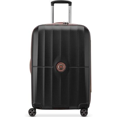 DELSEY PARIS St. Tropez Equipaje rígido expandible con Ruedas giratorias, Black, Checked-Medium 24 Inch, St. Tropez Hardside Equipaje expandible con Ruedas giratorias DELSEY PARIS St. Tropez Equipaje rígido expandible con Ruedas giratorias, Black, Checked-Medium 24 Inch, St. Tropez Hardside Equipaje expandible con Ruedas giratorias