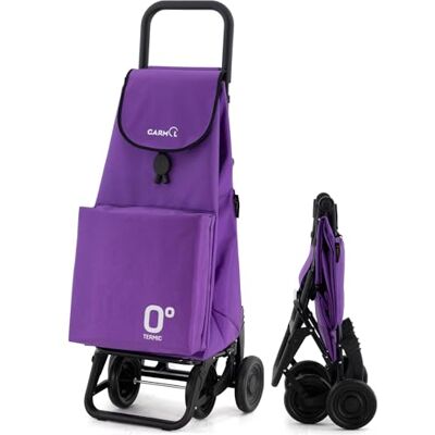 Garmol Carro de la Compra Térmico Plegable 55 Litros Bolsillo Térmico Interior de 11 Litros Carro de la Compra 4 Ruedas Gran Capacidad Abatible Carrito Compra Plegable Color Violeta Garmol Carro de la Compra Térmico Plegable 55 Litros Bolsillo Térmico Interior de 11 Litros Carro de la Compra 4 Ruedas Gran Capacidad Abatible Carrito Compra Plegable Color Violeta