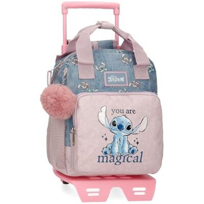 Disney Stitch You Are Magical Equipaje- Bolsa de Mensajero, Niñas, Azul Disney Stitch You Are Magical Equipaje- Bolsa de Mensajero, Niñas, Azul