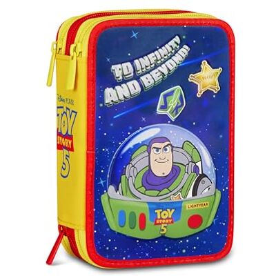 Seven Toy Story 3 Zip, Triple Compartimento, Completo con Lápices, Fieltros, Colores, Accesorios Mochila Bolsa, Primaria, Media, Superior, Azul Profundo, Niñas y Niñas, Rosa Seven Toy Story 3 Zip, Triple Compartimento, Completo con Lápices, Fieltros, Colores, Accesorios Mochila Bolsa, Primaria, Media, Superior, Azul Profundo, Niñas y Niñas, Rosa