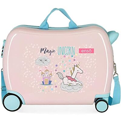 Enso Magic Unicorn Maleta Infantil Rosa 50x38x20 cms Rígida ABS Cierre de combinación lateral 34L 1,8 kgs 4 Ruedas Equipaje de Mano Enso Magic Unicorn Maleta Infantil Rosa 50x38x20 cms Rígida ABS Cierre de combinación lateral 34L 1,8 kgs 4 Ruedas Equipaje de Mano