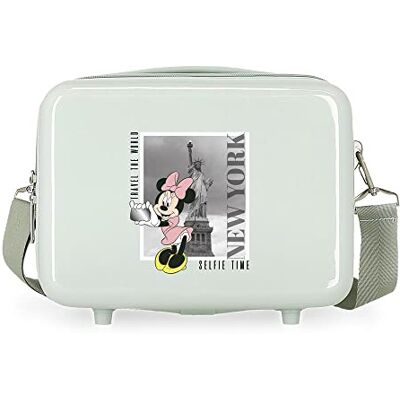 Disney Mickey y Minnie Travel The World New York Neceser Adaptable Verde 29x21x15 cms Rígido ABS 9,14L 0,8 kgs Disney Mickey y Minnie Travel The World New York Neceser Adaptable Verde 29x21x15 cms Rígido ABS 9,14L 0,8 kgs