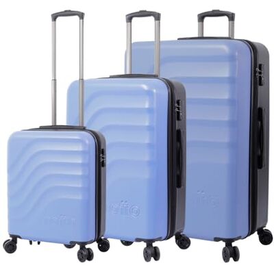 TOTTO Juego de Maletas 3 Piezas, Modelo Bazy+, Incluye Maleta de Cabina, Mediana y Grande, Maletas de Viaje Rígidas, Expandíbles, Resistente a Impactos, Ruedas 360º, Candado TSA, Color Azul TOTTO Juego de Maletas 3 Piezas, Modelo Bazy+, Incluye Maleta de Cabina, Mediana y Grande, Maletas de Viaje Rígidas, Expandíbles, Resistente a Impactos, Ruedas 360º, Candado TSA, Color Azul