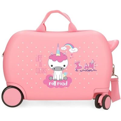 ROLL ROAD I Am Unicorn Maleta Infantil Rosa, 2 Ruedas ROLL ROAD I Am Unicorn Maleta Infantil Rosa, 2 Ruedas