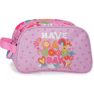 MOVOM Good Day Neceser Dos Compartimentos Adaptable Malva 26x16x10 cm Poliéster MOVOM Good Day Neceser Dos Compartimentos Adaptable Malva 26x16x10 cm Poliéster