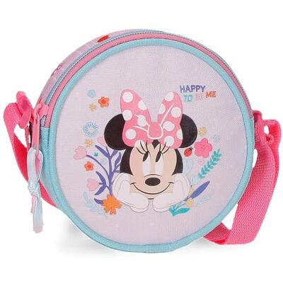 Disney Joumma Minnie Happy To Be Me Bandolera Redonda Rosa 14x14x4 cm Poliéster Disney Joumma Minnie Happy To Be Me Bandolera Redonda Rosa 14x14x4 cm Poliéster