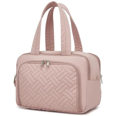 Kono Neceser Mujer de Viaje Grande Neceser Maquillaje Impermeable Bolsa de Aseo con Gran Apertura Organizador de Artículos de Tocador y Cosméticos Kono Neceser Mujer de Viaje Grande Neceser Maquillaje Impermeable Bolsa de Aseo con Gran Apertura Organizador de Artículos de Tocador y Cosméticos