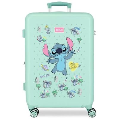 Disney Joumma Stitch Little Destruction Maleta Mediana Azul 46x65x23 cms Rígido 3 kgs Cierre de combinación Lateral ABS 3 kgs 56L Disney Joumma Stitch Little Destruction Maleta Mediana Azul 46x65x23 cms Rígido 3 kgs Cierre de combinación Lateral ABS 3 kgs 56L