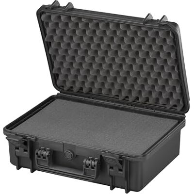 MAX Cases 430HDS.079 Negro Maleta hermética con espuma pre-cortada a cubetas de alta densidads dimensiones internas 426 x 290 x 159 mm MAX Cases 430HDS.079 Negro Maleta hermética con espuma pre-cortada a cubetas de alta densidads dimensiones internas 426 x 290 x 159 mm