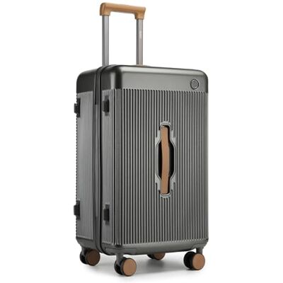Kono Maleta Ligera de 24 Pulgadas con Carcasa rígida de ABS + PC, Maleta de Viaje de Moda con Cerradura TSA, Equipaje de Mano con 4 Ruedas giratorias, Gris, M, Moda Kono Maleta Ligera de 24 Pulgadas con Carcasa rígida de ABS + PC, Maleta de Viaje de Moda con Cerradura TSA, Equipaje de Mano con 4 Ruedas giratorias, Gris, M, Moda