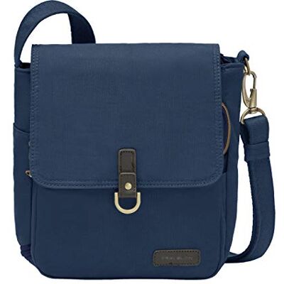 Travelon Bolsa de viaje unisex antirrobo Courier Tour, Navy, 11.5 x 11 x 3, Bolsa de viaje antirrobo Travelon Bolsa de viaje unisex antirrobo Courier Tour, Navy, 11.5 x 11 x 3, Bolsa de viaje antirrobo