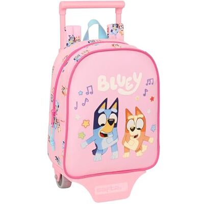 Safta BLUEY DANCE Mochila Guardería con Carro , Ideal para Niños de Diferentes Edades, Cómoda y Versátil, Calidad y Resistencia, 22x10x27 cm Safta BLUEY DANCE Mochila Guardería con Carro , Ideal para Niños de Diferentes Edades, Cómoda y Versátil, Calidad y Resistencia, 22x10x27 cm