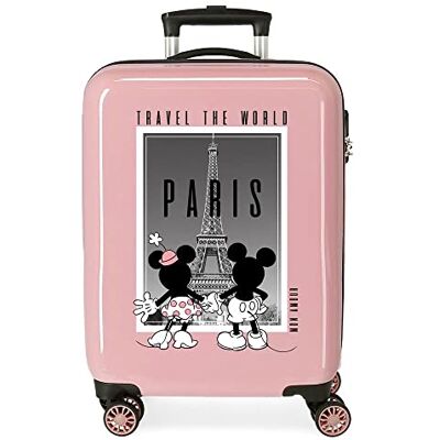 Disney Mickey y Minnie Travel The World Paris Maleta de Cabina Nude 38x55x20 cms Rígida ABS Cierre de combinación Lateral 34L 2 kgs 4 Ruedas Dobles Equipaje Mano Disney Mickey y Minnie Travel The World Paris Maleta de Cabina Nude 38x55x20 cms Rígida ABS Cierre de combinación Lateral 34L 2 kgs 4 Ruedas Dobles Equipaje Mano