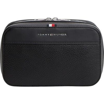 Tommy Hilfiger Men Th Central Washbag AM0AM14824 Bolsa de baño, color negro (negro), talla única Tommy Hilfiger Men Th Central Washbag AM0AM14824 Bolsa de baño, color negro (negro), talla única