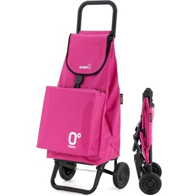 Garmol Carro de la Compra Térmico Plegable 55 litros Bolsillo Térmico Interior de 11 litros Carro de la Compra 2 Ruedas Gran Capacidad Abatible Carrito Plegable Color Fucsia Garmol Carro de la Compra Térmico Plegable 55 litros Bolsillo Térmico Interior de 11 litros Carro de la Compra 2 Ruedas Gran Capacidad Abatible Carrito Plegable Color Fucsia